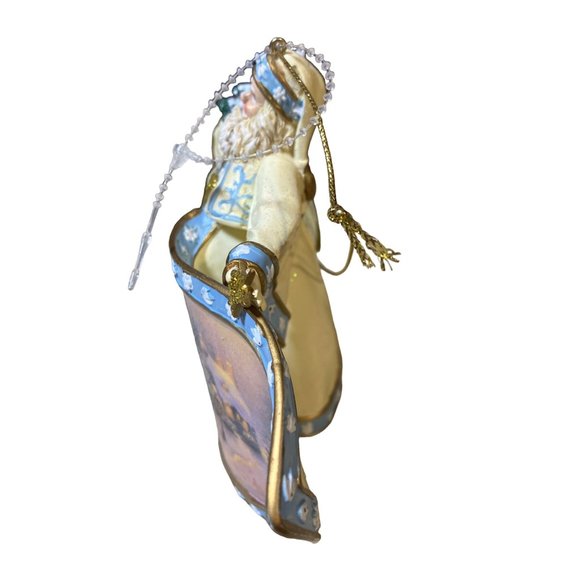 Ashton Drake Thomas Kinkade Frosty Christmas Eve Santa Old World Santas - Picture 7 of 11